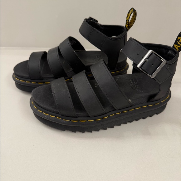Dr. Martens Blaire Hydro Leather Gladiator Sandals, size 38 (US 7) - Picture 5 of 7